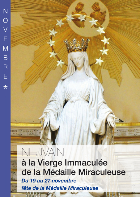 19 novembre 2024 Neuvaine à la Vierge Immaculée de la Médaille